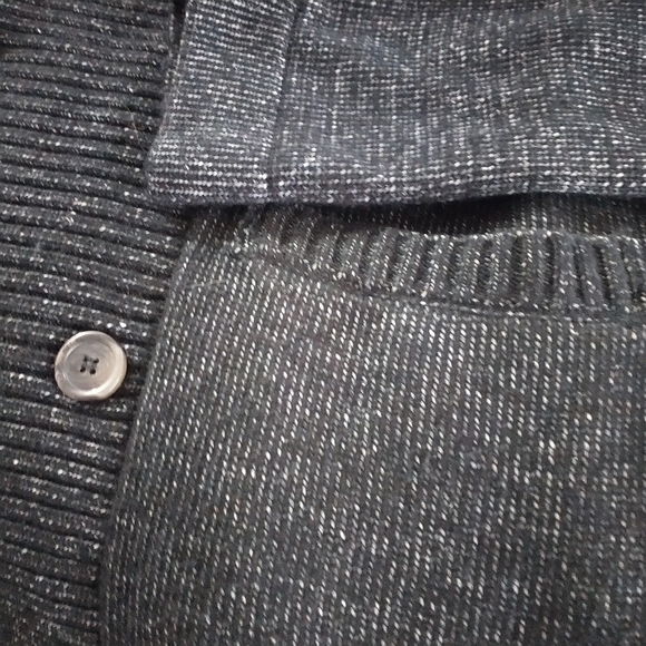 Express Double Breasted Grey Knit Sweater M Tall - Picture 9 of 13